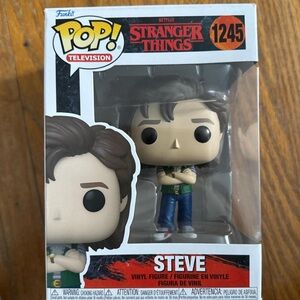 Funko Pop! Steve Figure with Green and Blue Accents